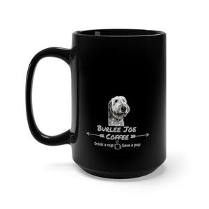 I Love Pups Black Mug 15oz